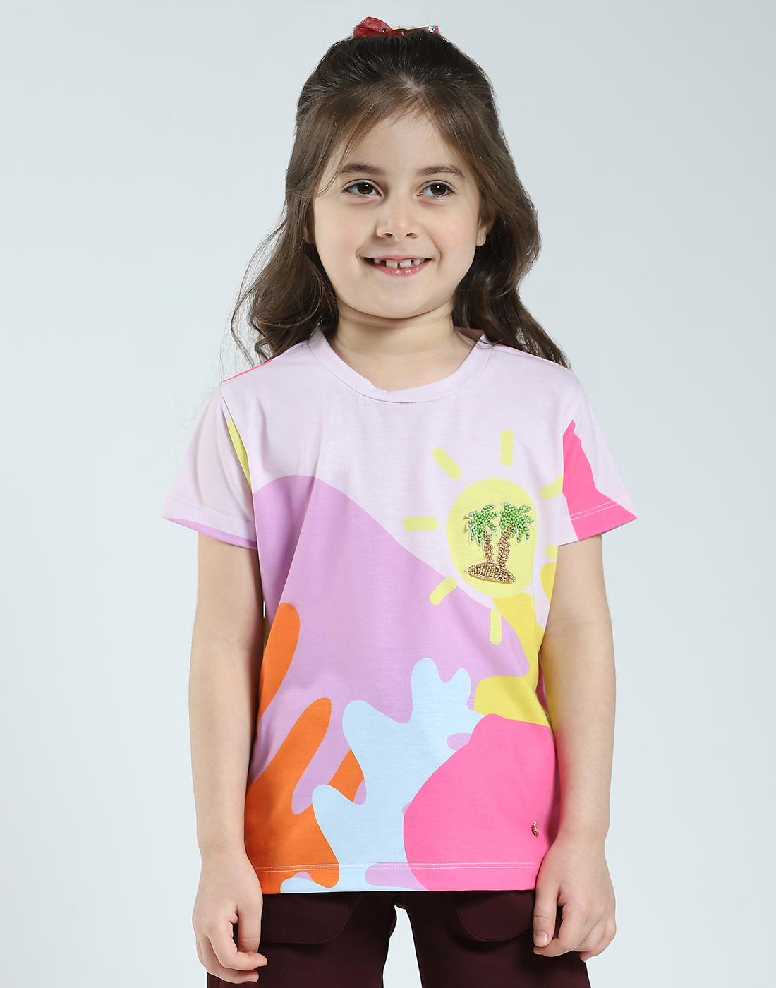 

Monte Carlo Girls Regular Fit Summer Top 4-5 Years розовый