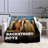 BSB band backstreet boys printed blankets Flannel Warm blanket Soft Cozy Blanket Travel Blankets bed linings Birthday Gift