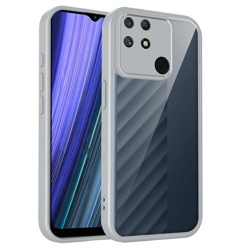 Realme Narzo 50A 4G RMX3430 Case Shockproof Silicone Bumper Clear Back Hard Cover Matte Phone Case for Realme Narzo 50A 4G