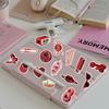 50pcs  Cherry Stickers for - Cute Cartoon Cherry, PVC Fruit Decals with Matte, Irregular Shapes for DIY Scrapbooking, Journals
