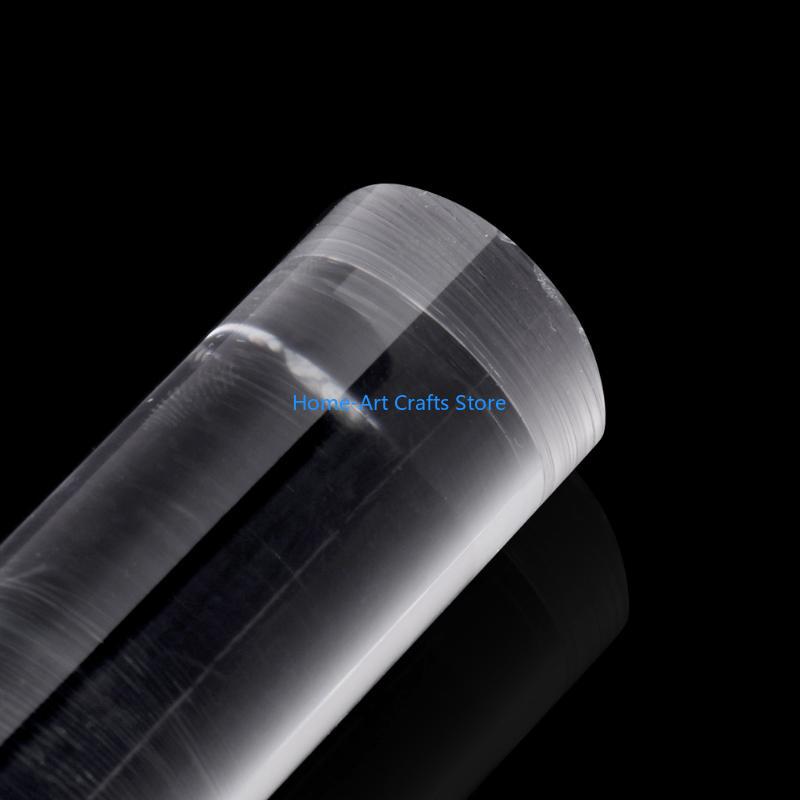 Y3NA Transparent Acrylic Roll Clay Rolling Pin Fondant Baking Pastry Roller