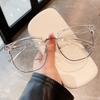 Semi-Rimless  Material Men'S Glasses Frame Square Shape Blue Light Blocking Frames For Women Glasses
