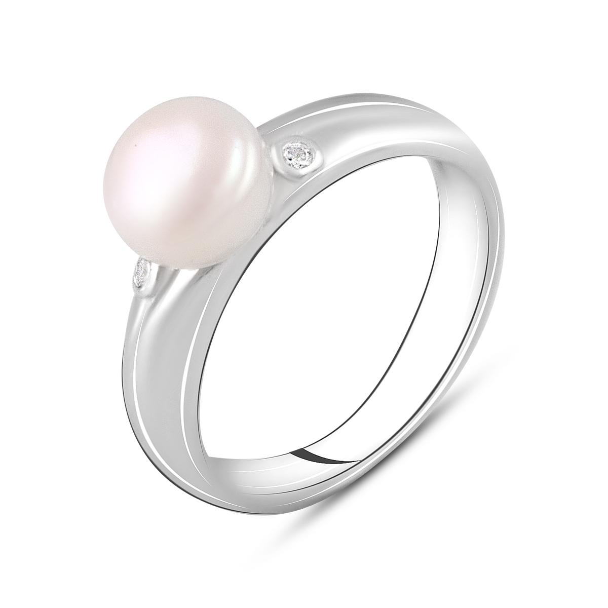 

Срібна каблучка з натуральними перлами 1.85ct (2122289) 3.01 гр. 925 проби 18