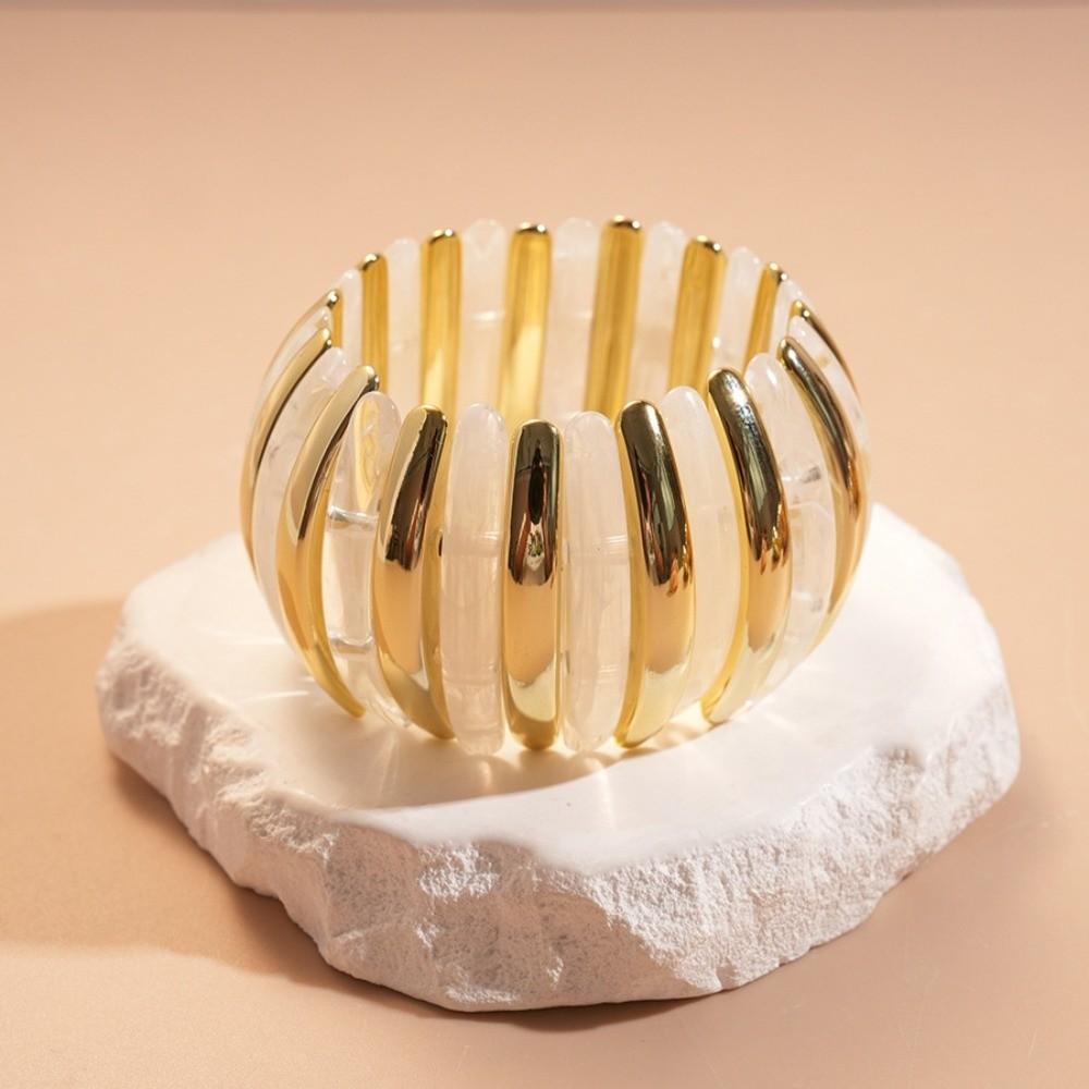 Breiter Acryl Armreif Böhmisch Retro Handring Mode Breite Klobige Armreifen Dekoration