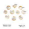 10Pcs Creative Adjustable Toe Rings Set Hollowed Heart Star Opening Toe Ring for Women Fashion Jewelry Gift Accessories