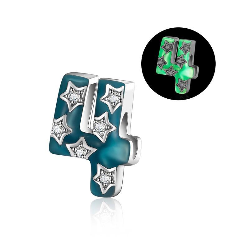 

Новый медный нумерованный ночной кулон-шарм, подходит для оригинального браслета и ожерелья, ювелирный подарок