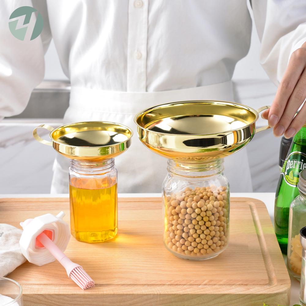 Kaufe Trichter aus Edelstahl mit weiter Öffnung für Marmelade und Salatdressing zum Preis ab 1.65