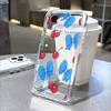 Cherries Blue Bows Seamless Phone Case for Xiaomi Redmi Note 15 14 13 12 11 10 9 8 7 Pro Plus Soft Shockproof Protective Cover
