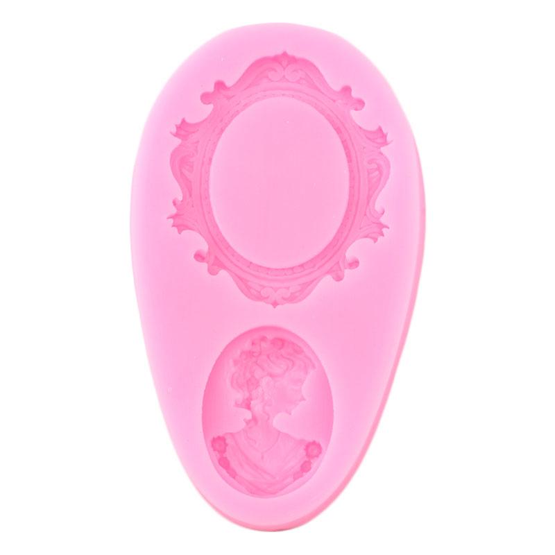 Cameo Picture Frame Silicone Mould Fondant Moulds DIY Sugarcraft Resin Epoxy Mould Chocolate Gumpaste Candy Resin Clay Moulds