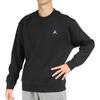 Jordan Solid Color Crew Neck Pullover With Logo Print Long Sleeve Sweatshirt Men Sweatshirt Black DQ7521-010