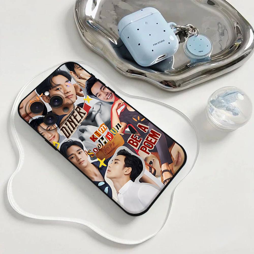 Actor K-Kim Soo H-Hyun Phone Case Phone Case For Iphone 17 16 15 11 13 14 Pro Max X Xr Xs Max 12mini Black Shell Cover Case