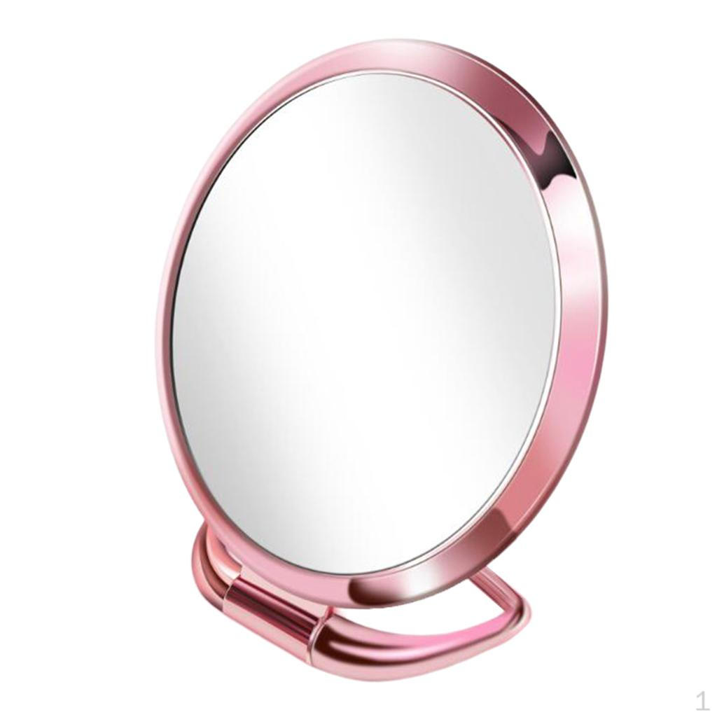 

Портативне Дорожнє Складане Настільне Дзеркало Стійка для Макіяжу Pink Oval