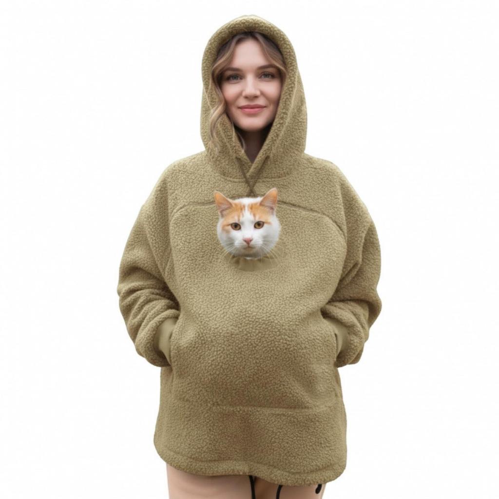 Moletom com Capuz Sherpa Forrado para Mulheres e Homens, Blusa de Moletom Casual Quente com Capuz para Outono Inverno, Estilo Europeu Americano