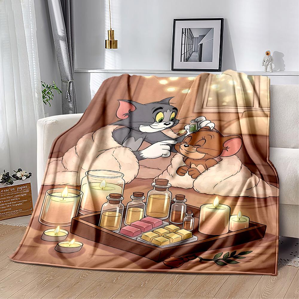 Tom And Jerry Adventure Suitable blanket for offices, travel, living rooms also a good gift for friends and family Suitable for all seasons.