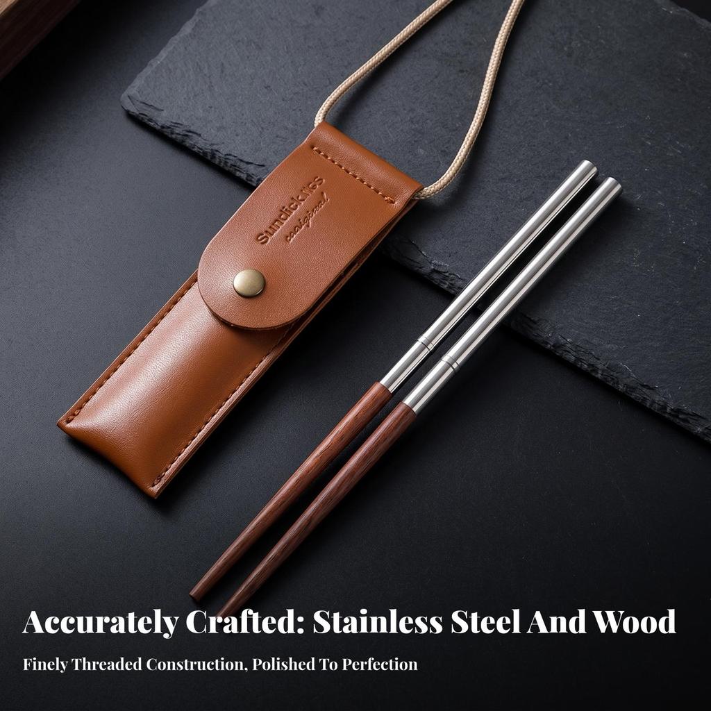 Foldable Chopsticks Portable Eating Sticks Collapsible for Camping