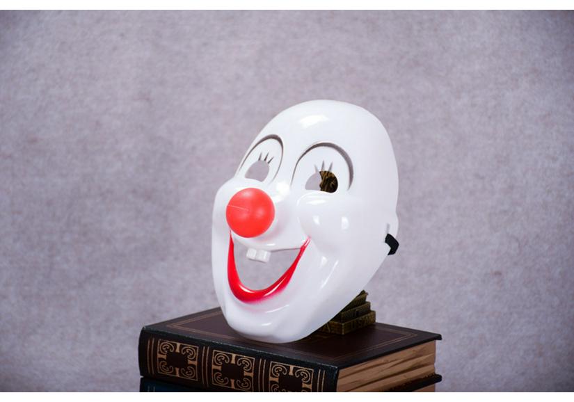 Halloween Anime Clown Mask - Hard Plastic Costume for Cosplay, Game Performances, and Festivals.