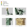  Blocks 5227 Statue of Liberty US Landmark Building Bricks Set for Adults Educational Model Desktop Decor