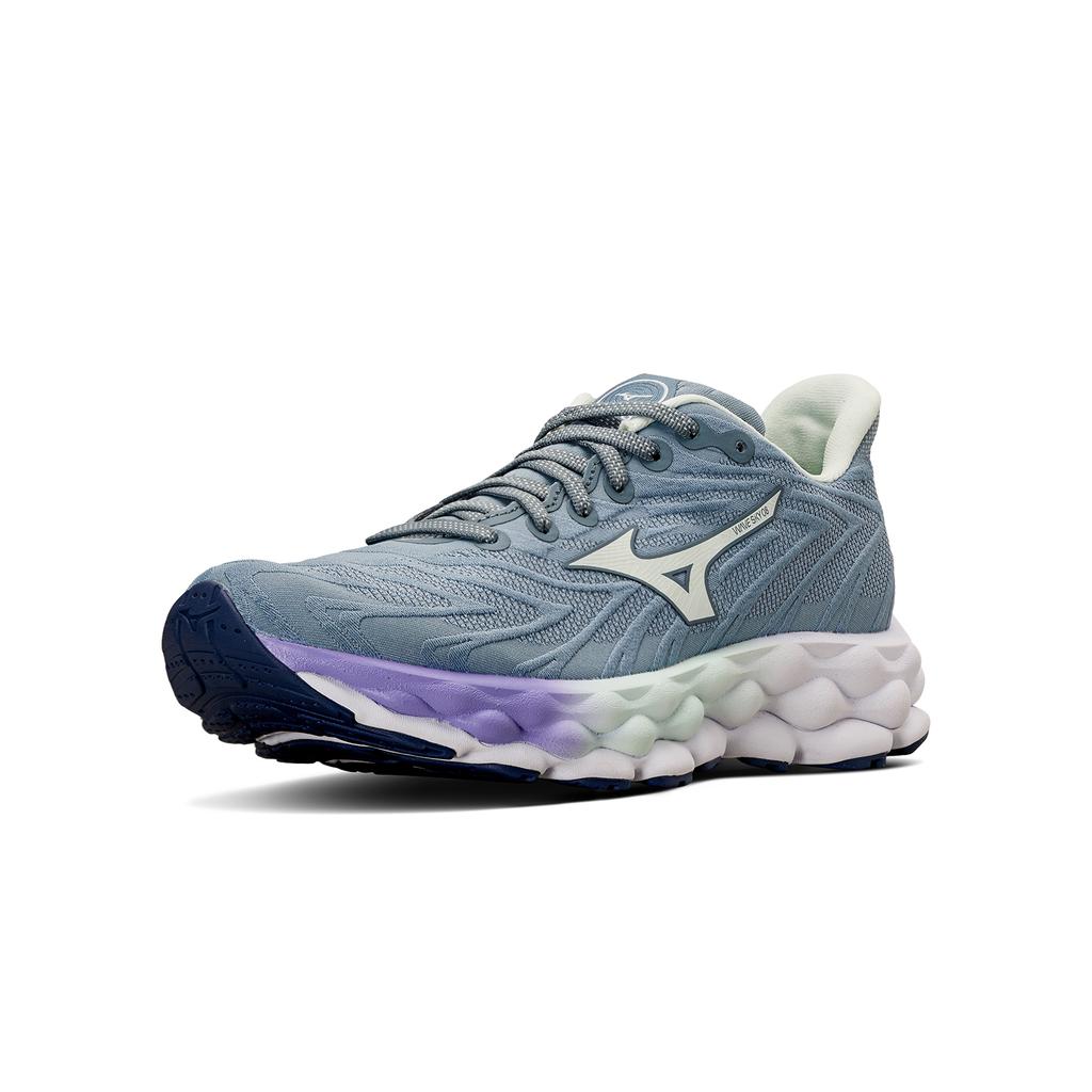 Mizuno  Wave Sky 8 Citadel Paisley Purple Women Sneakers Blue Hint-Of-Mint J1GD240271