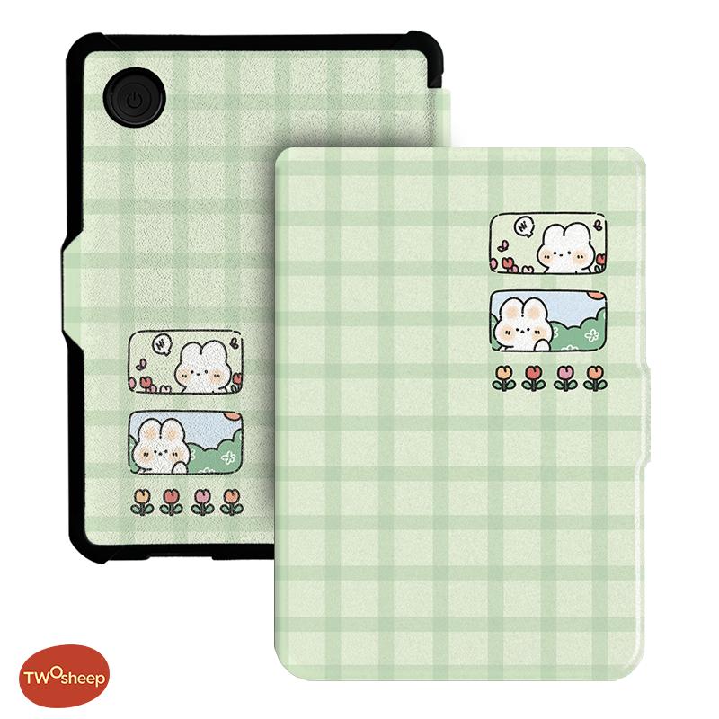 Twosheep 6-inch Case for Kobo Clara BW Clara Colour Clara 2E TPU Magnetic Flip Auto Wake Sleep TPU soft Cover Cute Cat Style