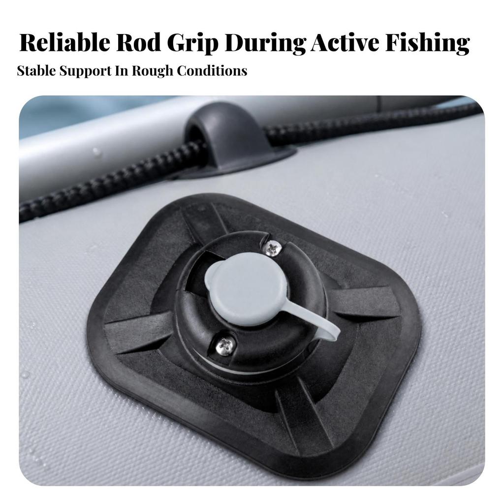PVC Fixed Base Flat Fishing Rod Support Long-Lasting