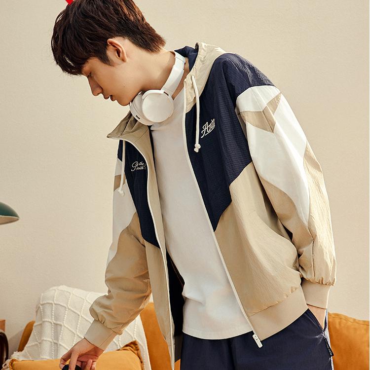 Anta Retro Sports Hooded Jacket Men Jackets Mica 152418612-2