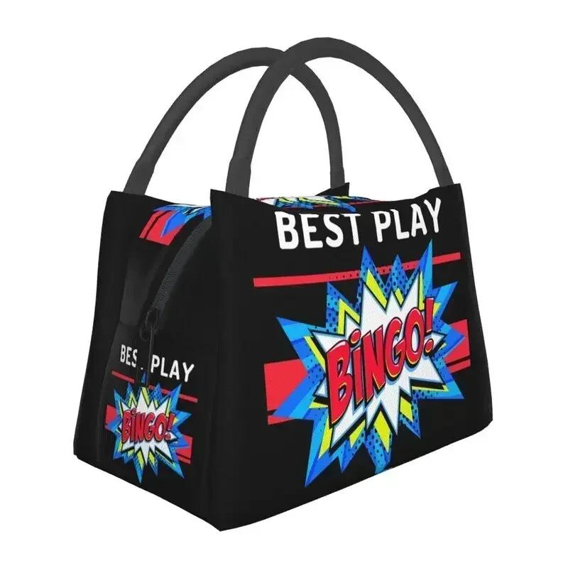 Best Play Bingo Game For Bingo Players Resuable Lunch Box Women Leakproof Cooler Thermal Food Insulated Lunch Bag lunchbag
