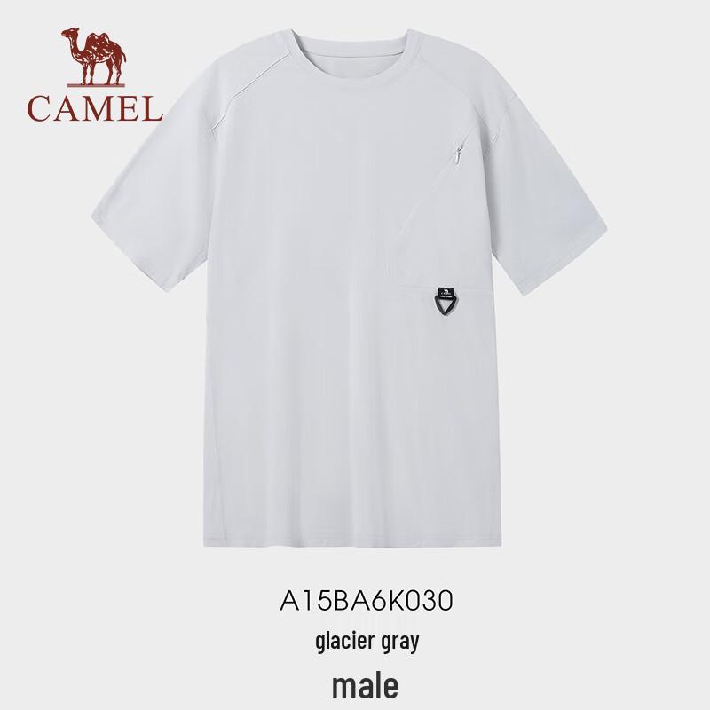 CAMEL Men s Quick-Dry Round Neck Short Sleeve T-Shirt XL