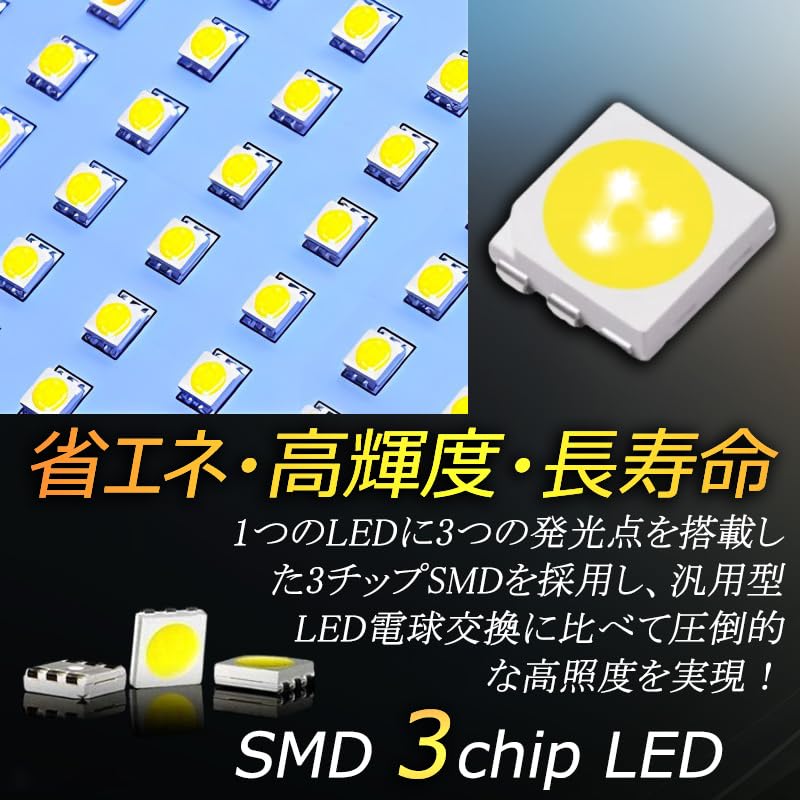 Compatible with Toyota Hiace Regius 200 and other Toyota LED interior light set with 105 SMD and 315 Includes dedicated tools for easy (7th, 6th, 5th,