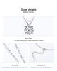 S925 Sterling Silver Six-Prong Moissanite Women's Clavicle Necklace - Durable High-End Pendant