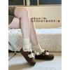 All-inclusive Soft-soled Boken Shoes Women's 2025 New Winter Velvet Snow Boots Retro Boken Single Shoes Thermal Cotton Shoes