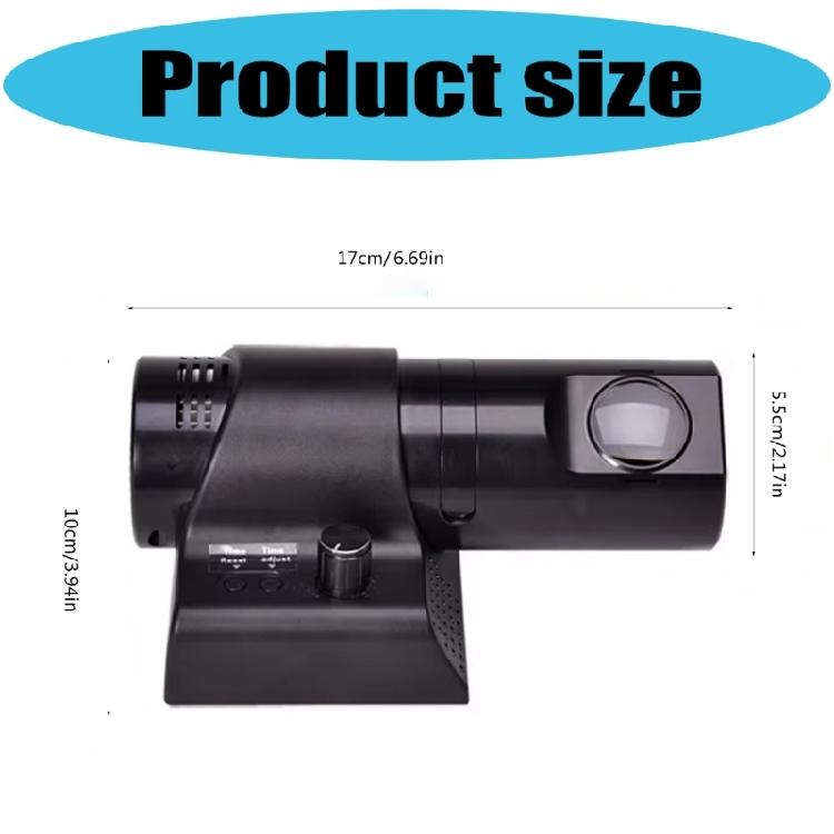 LED Analog Projection Alarm Clock with 180 Degrees Rotating and Customizable Color Setting for Convenient Night Viewing