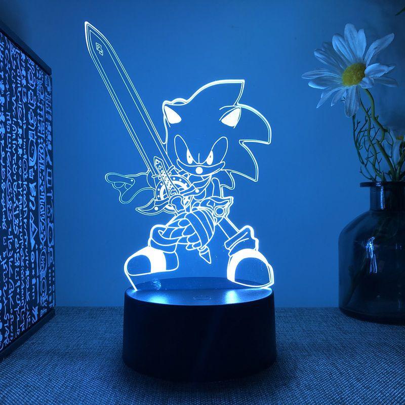 Lamp 3d Led Night Light Acrylic Touch Cartoon Character Table Desk Gifts