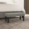 Day and Night - Day and Night Light Gray Velvet Bench 70x30x30 Cm