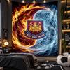 Gobelin wiszący na ścianie West Ham United Nadruk Piłkarski Tkanina do Salonu Sypialni Wystrój Domu