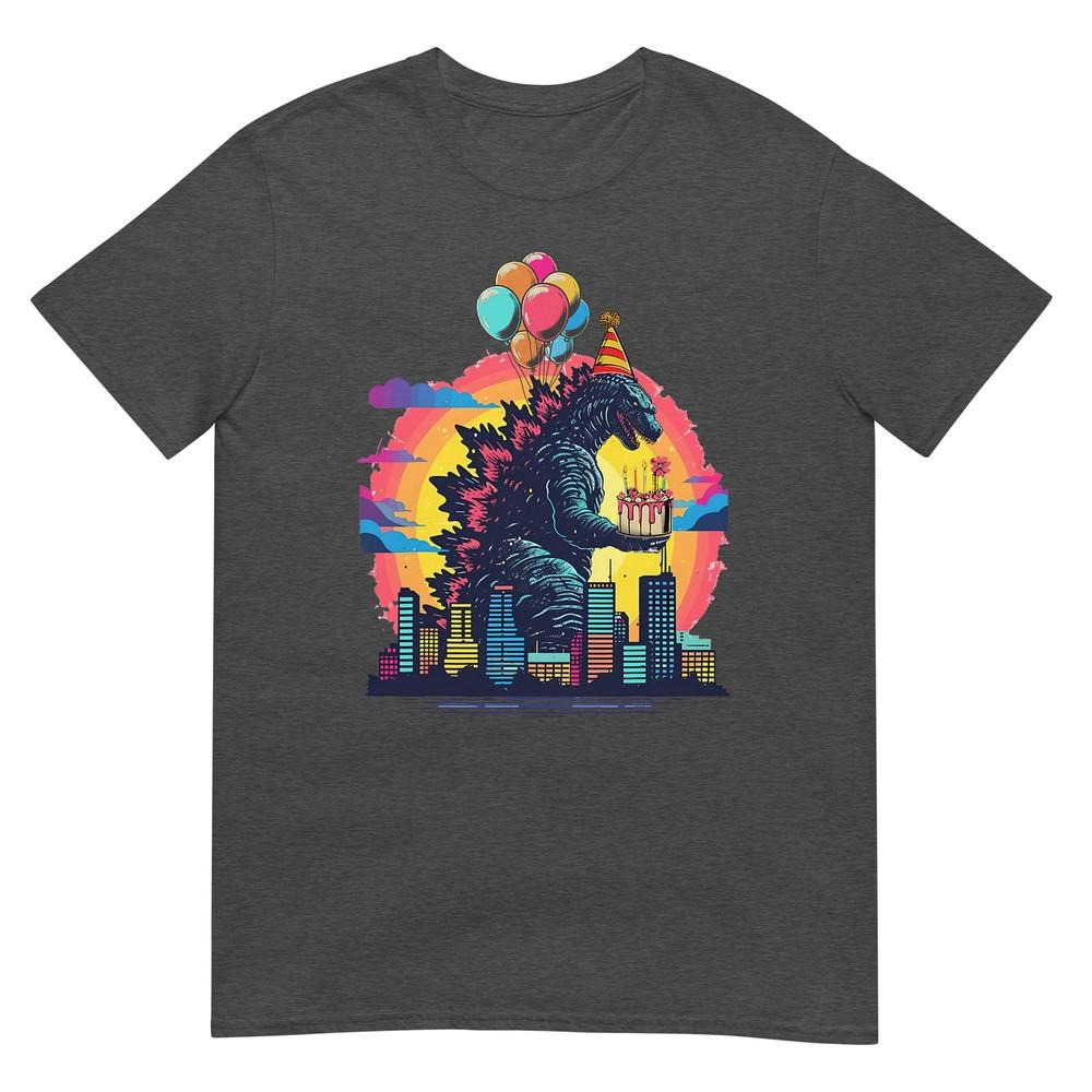 Kaiju Birthday Balloon Cake Monster Movie Bday Decoration TShirt