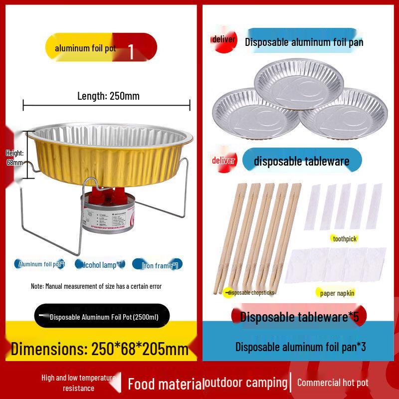 Одноразовая посуда для уличного хотпота ZISIZ