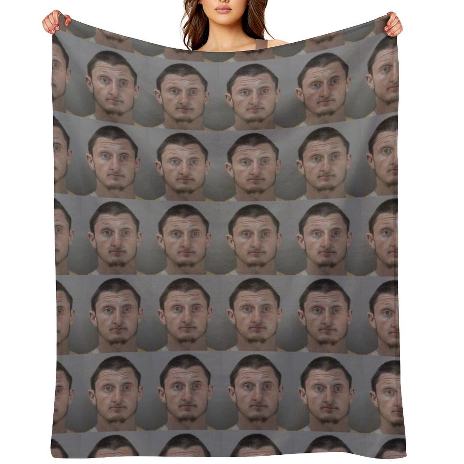 Daniel Larson Mugshot 1 Throw Blanket Blankets Sofas Of Decoration Nap for winter Sleeping Bag Blankets 30x40in