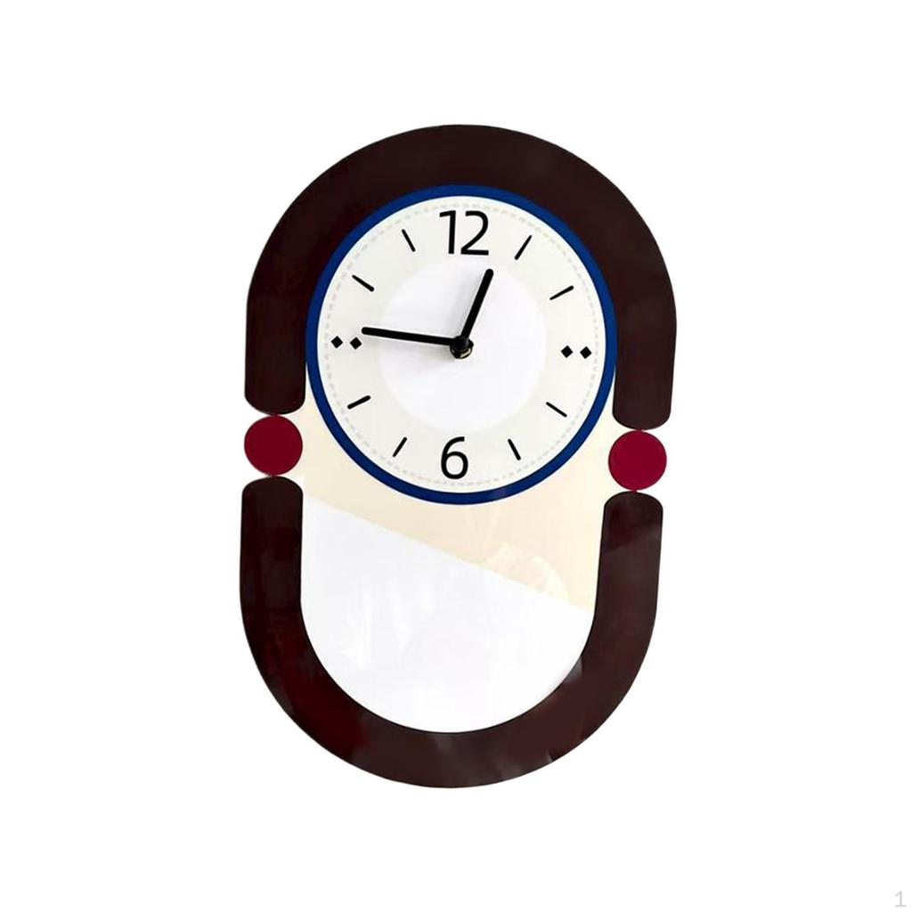 Wall Clock Acrylic Adorable Mute Modern Easy to Install Creative Decorative for Home Kitchen Bedroom