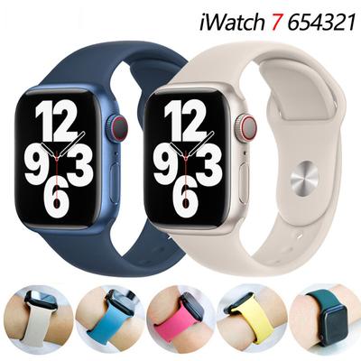 Silicone Strap For Apple Watch Band 40mm 44mm 45mm 41mm 38mm 42mm 49 Mm Watchband Bracelet iWatch Series 3 4 5 6 Se 7 8 Ultra