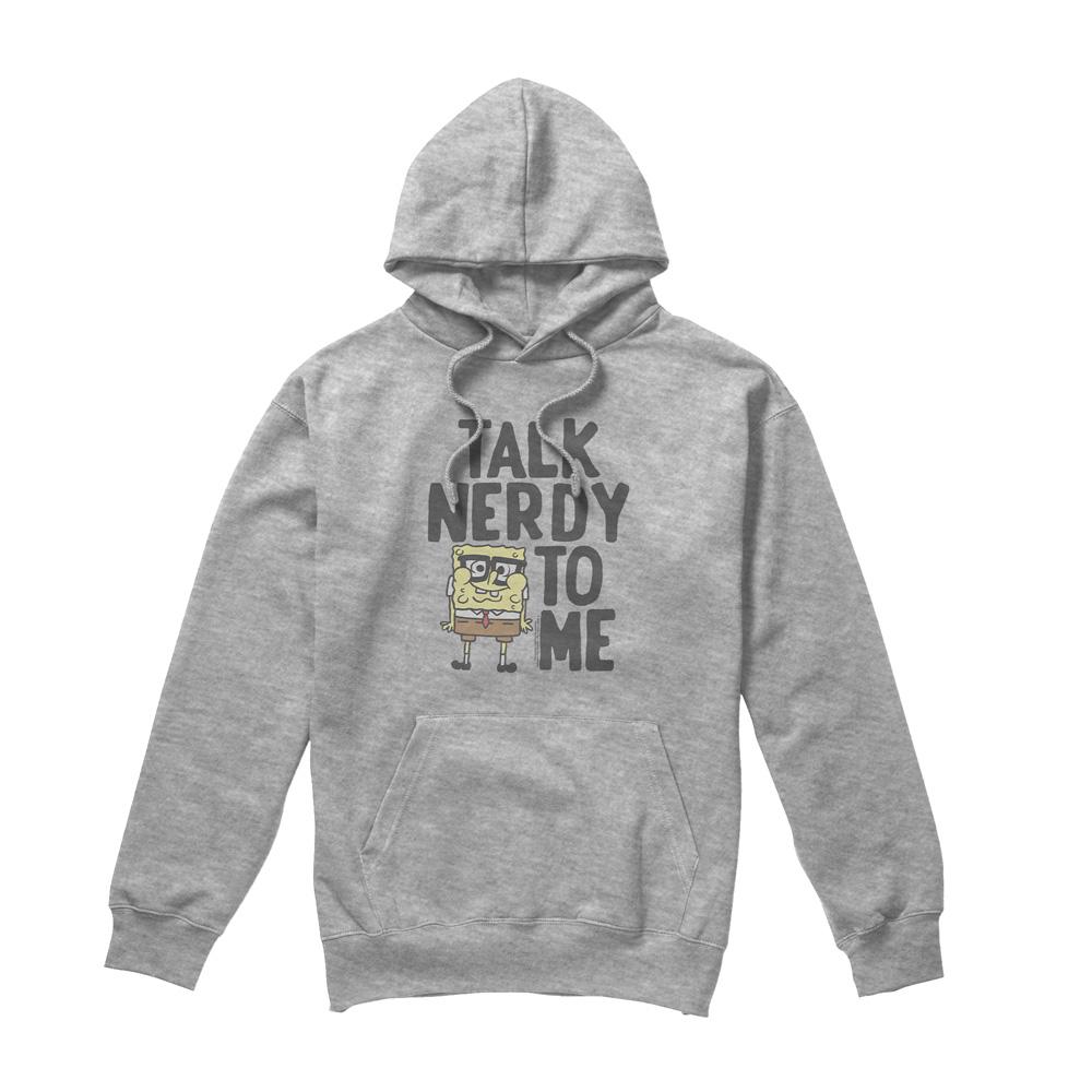 SpongeBob SquarePants Mens Talk Nerdy To Me Hoodie