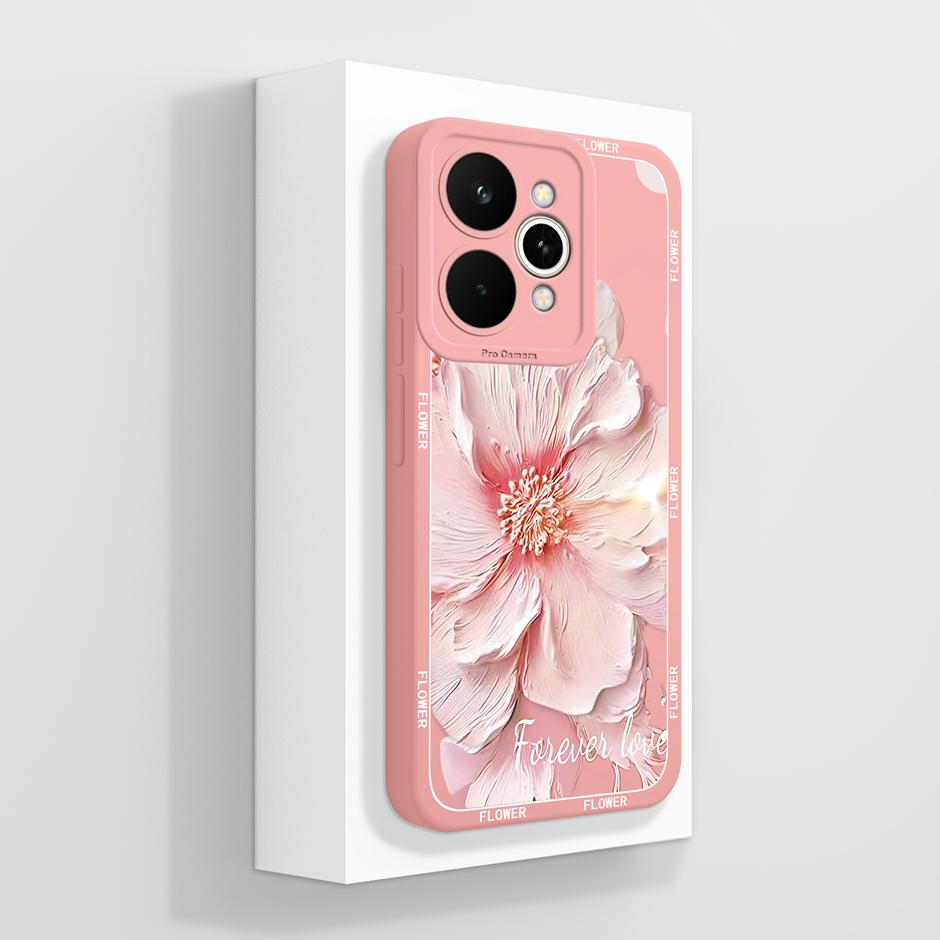Trendy Butterfly Case For Realme 15 Pro 5G Soft Liquid Silicone Anti Drop Bumper Cover For Realme15 15Pro Full Protective Funda