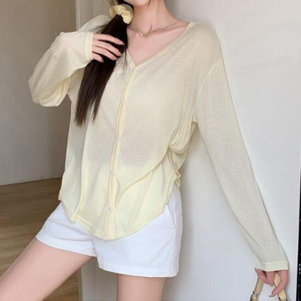 NaVaVa Daily Thin V Neck Long sleeVe Knit Cardigan Nk3122