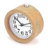 Vintage Classic Round Silent Table Desk Snooze Wooden Alarm Clock Night Light