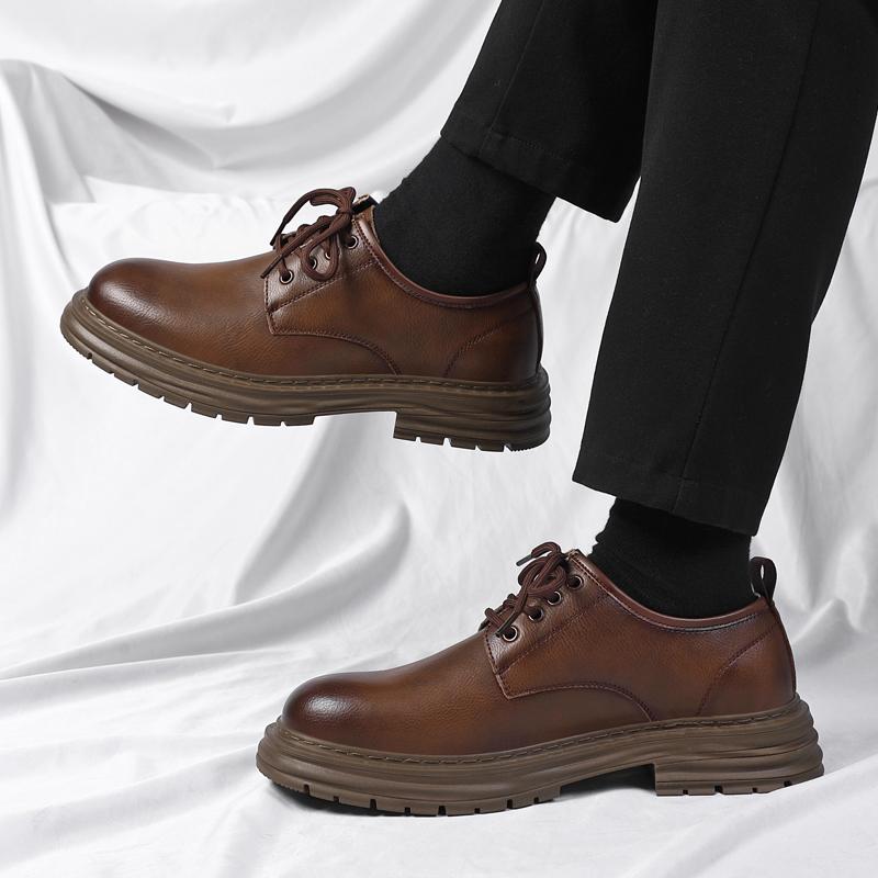 Fashion High Quality Leather Oxford Shoes Men Comfort Breathable Outdoor Sneakers Shoe Brand Handmade Soft Leather Business Casual Shoes