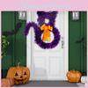 Charming Black Cat Halloween Wreath For Eye-catching Wall And Door Display