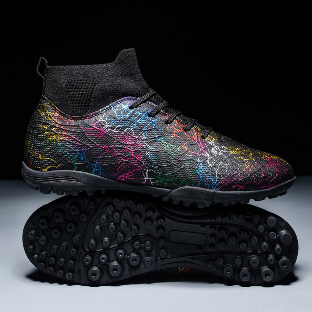 High-top Football Shoes Broken Nails Long Nails Professional Grass Football Training Shoes Men's Football Shoes Manufacturers Help 2025