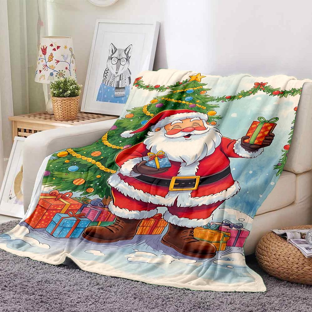 1 buc. Pătură Winter Wonderland Moale și Confortabilă Casual Călduroasă Camping Călătorie Cadou de Crăciun Halloween M91735