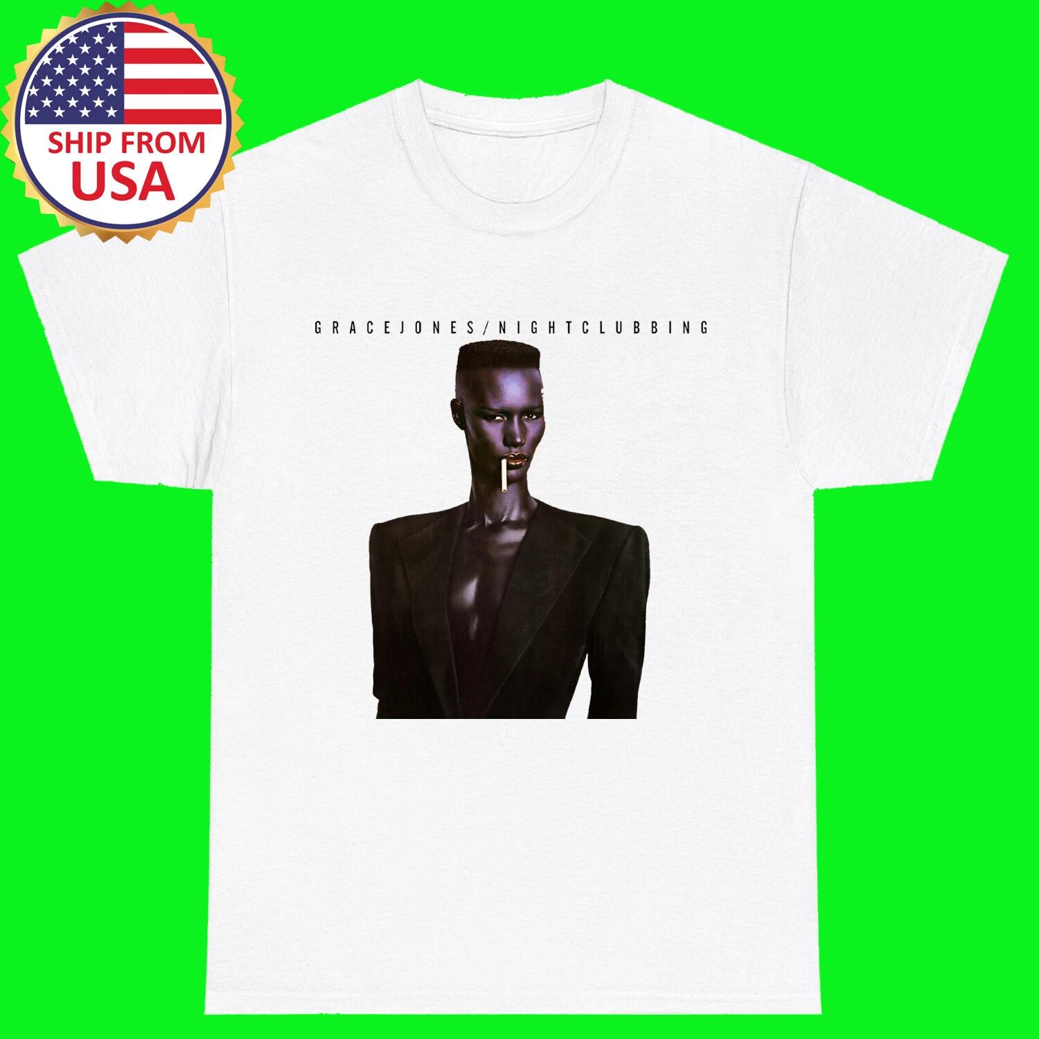 Grace Jones Nightclubbing White T-Shirt Tee Top Unisex M