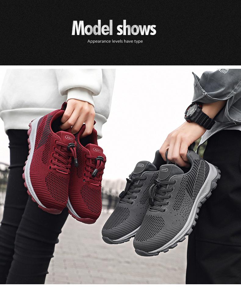 Men's Comfort Walking Shoes for Travel - Soft Sole & Elderly-Friendly Gift, Couples Sports Sneakers