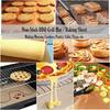 12-Piece Set of Heat-Resistant, Oil-Resistant, Durable, Washable Cooking Sheets, Oven Paper, Baking Paper, Reusable for Oven Baking, Cooking, Grilling